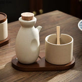 Simple Ceramic Oil Pot Kitchen Household Soy Sauce