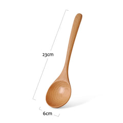 Wooden Spoon Natural Cooking Utensils Handmade Home Tableware Cutlery for Kicthen