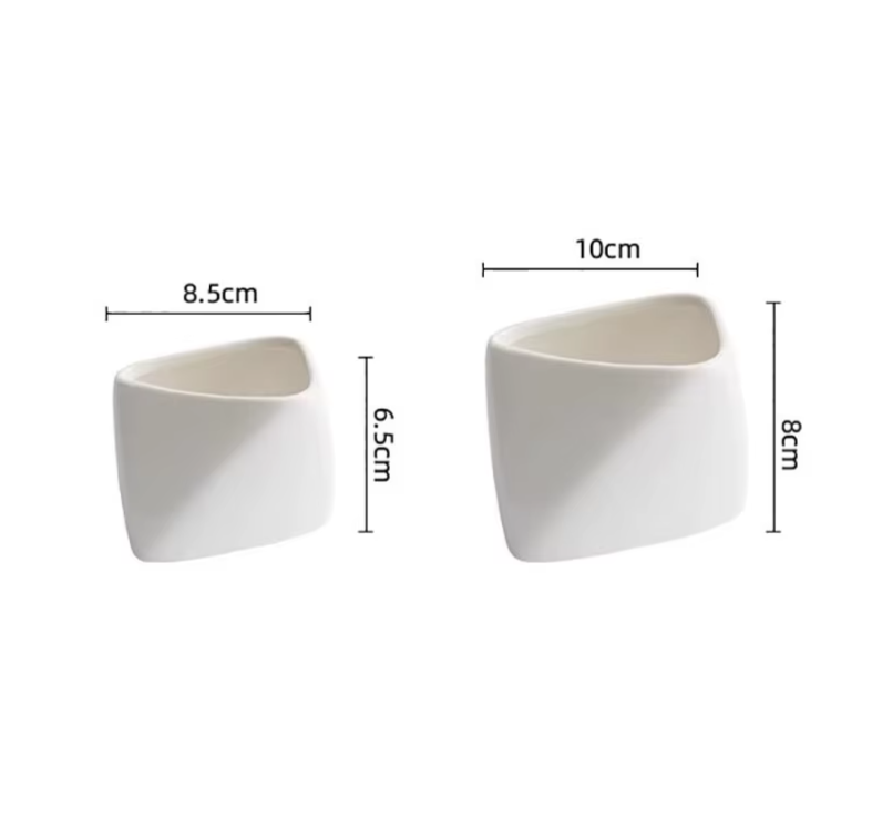 White Ceramic Snack Bowl – Irregular French Fries Bowl-NIMSY