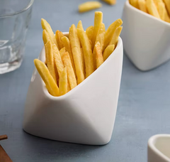 Solid Colored Irregular Ceramic French Fries Bowl Dessert Bowl Snack Bowl Seasoning Bowls Molecular Cuisine Creative Tableware