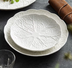 Creative Cabbage Texture Plate Ceramic Salad Plate