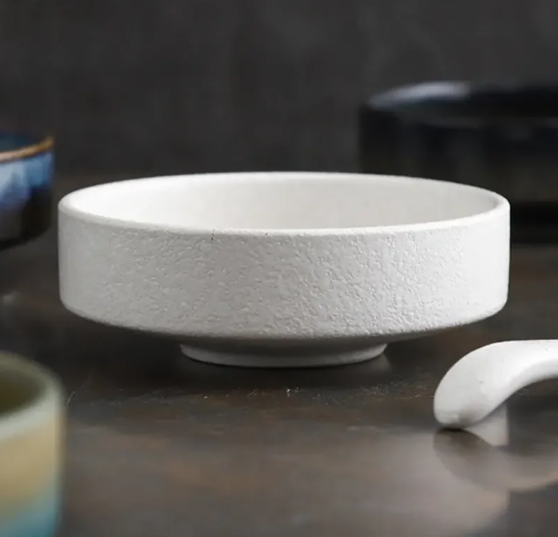 Ceramic Soup Bowl – Speckled Round Bowl-NIMSY