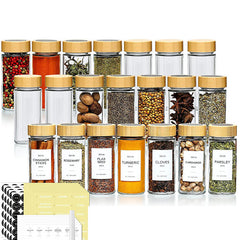 Round Glass Seasoning Jar – 120ml Kitchen Spice Storage Jar-NIMSY