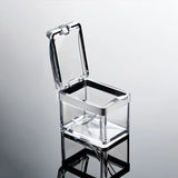 Clear Seasoning Box Set of 4 Crystal Seasoning Storage