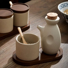 Simple Ceramic Oil Pot Kitchen Household Soy Sauce