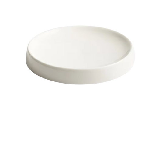 White Ceramic Round Dinner Plate – Snack & Dessert Plate-NIMSY