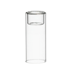 Clear Glass Candle Holder – Countertop Decorative Candle Holder-NIMSY