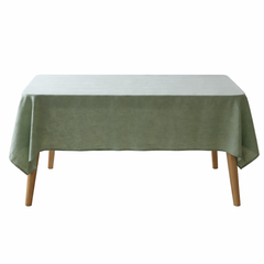 Green Linen Tablecloth – Solid Colour Rectangular Table Cover-NIMSY