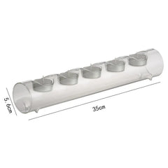 Clear Glass Candle Holder – Countertop Decorative Candle Holder-NIMSY