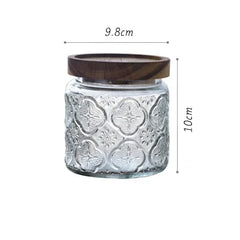 Glass Storage Tanks Sealed Cans Wooden Lids