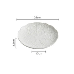 Creative Cabbage Texture Plate Ceramic Salad Plate