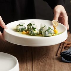 Ceramic Dinner Plate round Snack Dessert