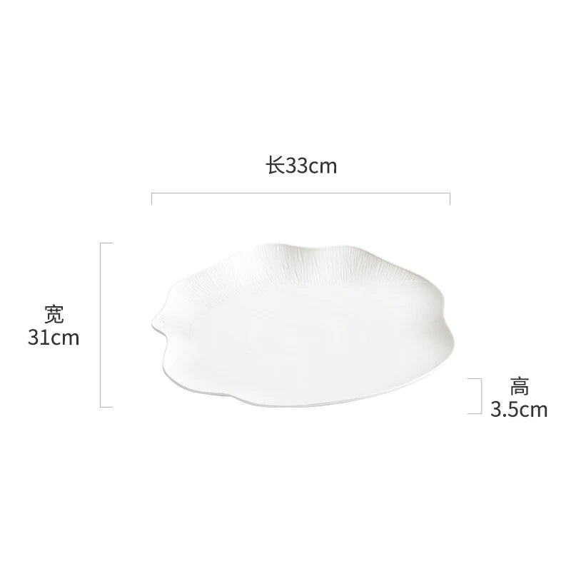 Irregular Ceramic Plate Salad Plate