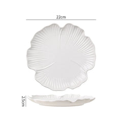 Flower Shaped Ceramic Plate