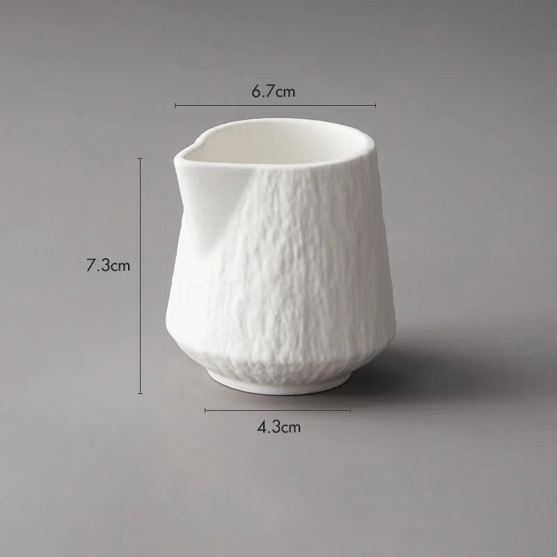 Rock Texture Ceramic Gravy Boat – 130ml Sauce Jug-NIMSY