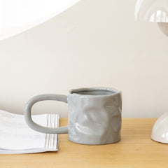 Solid Colour Ceramic Cup – Modern Porcelain Mug 400ml-NIMSY