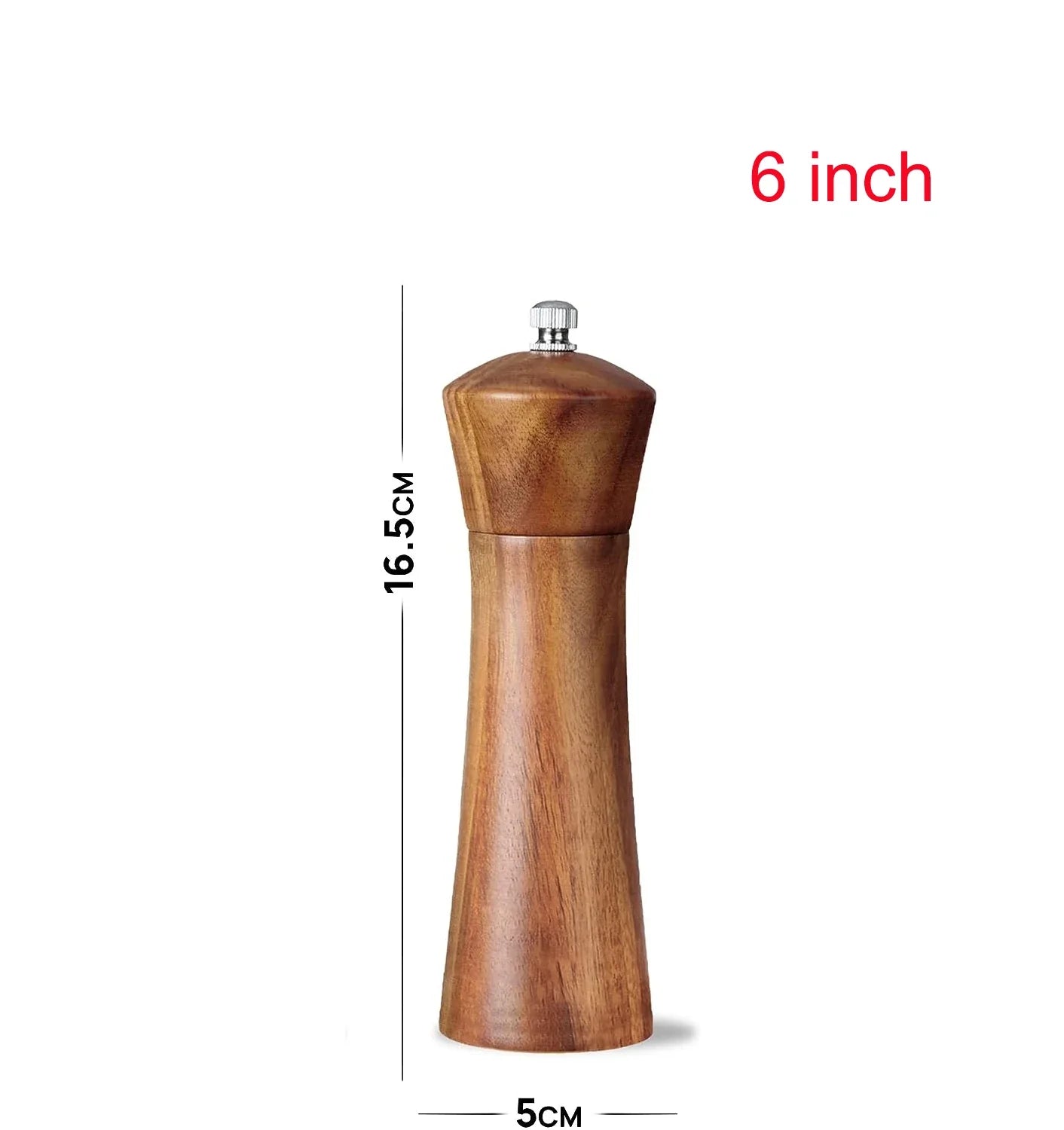 Salt and Pepper Grinder Acacia Wooden Spice Pepper Mill with Strong Adjustable Ceramic Grinder Kitchen Cooking Tools