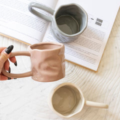 Solid Colour Ceramic Cup – Modern Porcelain Mug 400ml-NIMSY