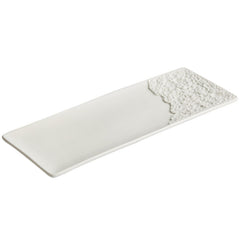 Rock Pattern Porcelain Rectangular Plate – Nordic Style Serving Plate-NIMSY