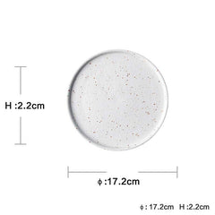 Japanese Style Speckled Porcelain Tableware – White Bowl-NIMSY