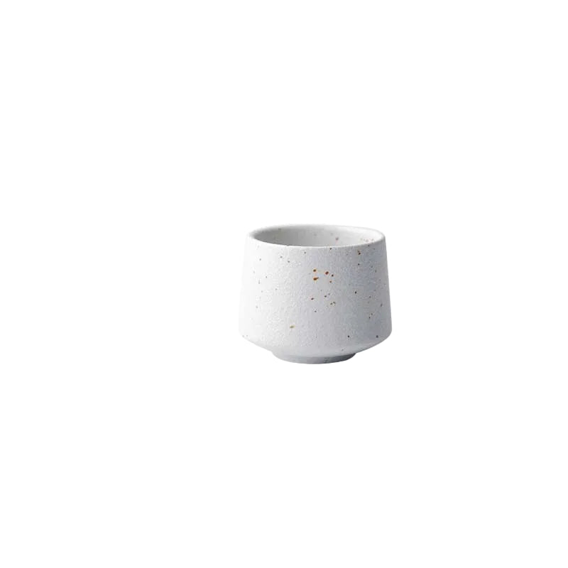 Japanese Style Speckled Porcelain Tableware – White Bowl-NIMSY