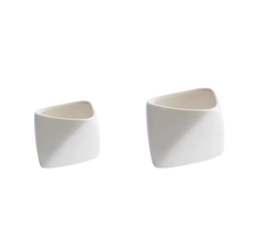 White Ceramic Snack Bowl – Irregular French Fries Bowl-NIMSY