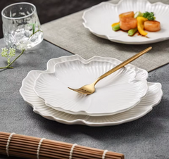 Flower Shaped Ceramic Plate 