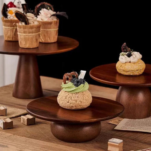 Wood Cake Stand For Cake Or Fruits