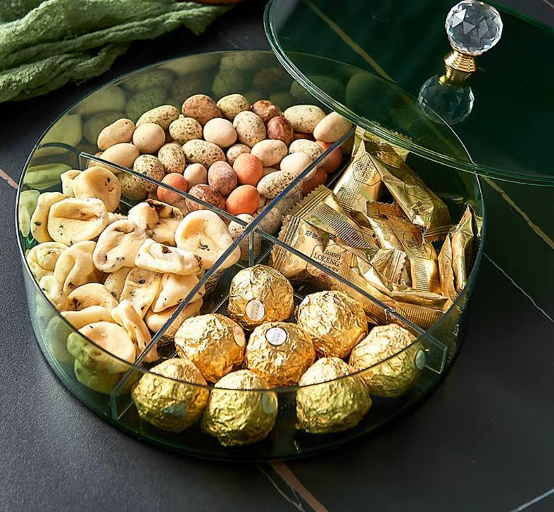 Plastic Fruit Trays Multi Grid Nuts 