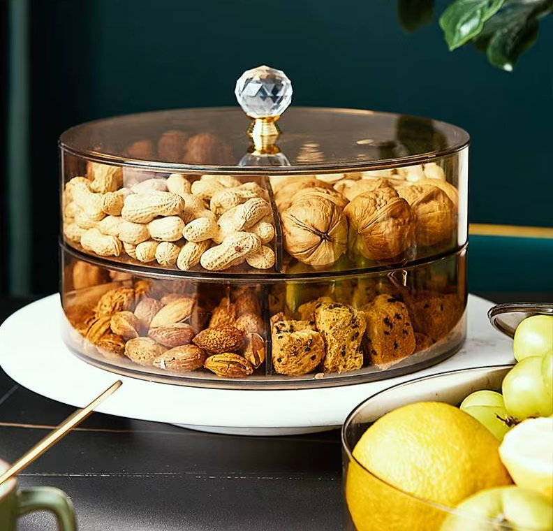 Plastic Fruit Trays Multi Grid Nuts 