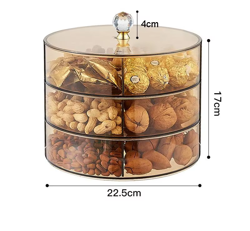Plastic Fruit Trays Multi Grid Nuts 