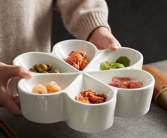 Irregular Shape Ceramic Dinner Plate 