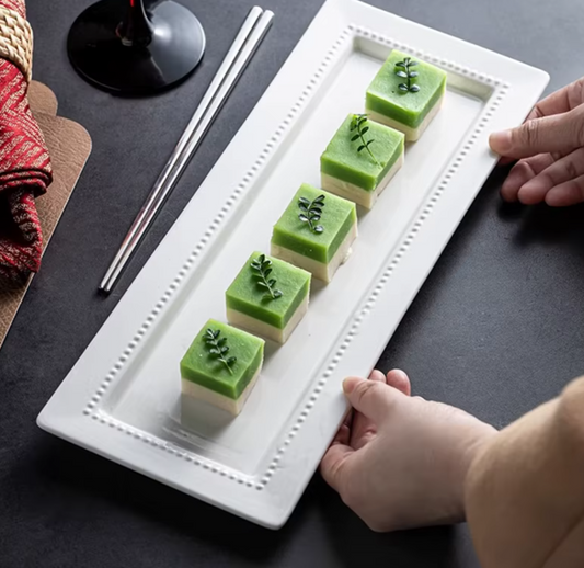Rectangle Ceramic Plate Sushi Plate 