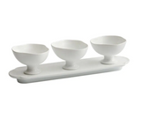 Ceramic Bowl Restaurant Irregular High Foot Bowl Dessert Bowls 