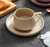 Retro Ceramic Mug Coffee Cup Latte Cup Tea Mug Milk Mug Creative Coffee Cup and Dish Set Household 220Ml Water Cups Oat Cups