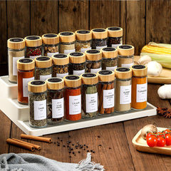 Round Glass Seasoning Jar – 120ml Kitchen Spice Storage Jar-NIMSY