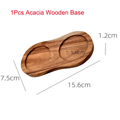 Acacia Wood Salt and Pepper Grinder – Adjustable Ceramic Spice Mill – Brown-NIMSY