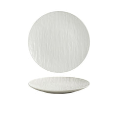 Bright White Ceramic Dinner Plate – Round Minimalist Plate-NIMSY