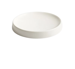White Ceramic Round Dinner Plate – Snack & Dessert Plate-NIMSY