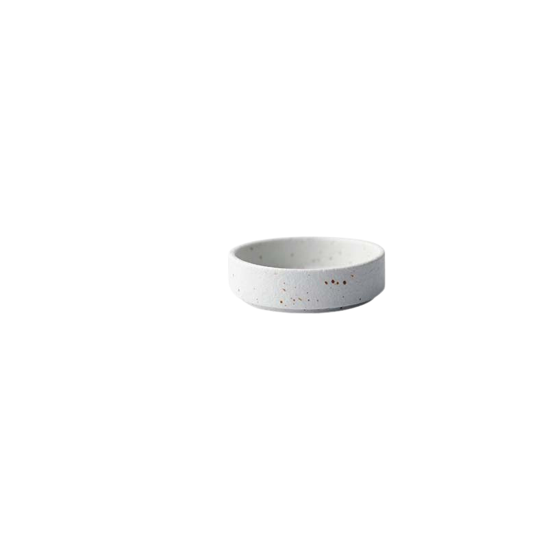 Japanese Style Speckled Porcelain Tableware – White Bowl-NIMSY
