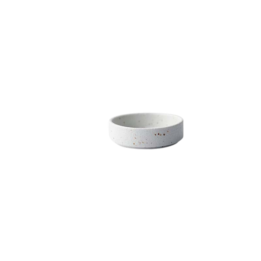 Japanese Style Speckled Porcelain Tableware – White Bowl-NIMSY