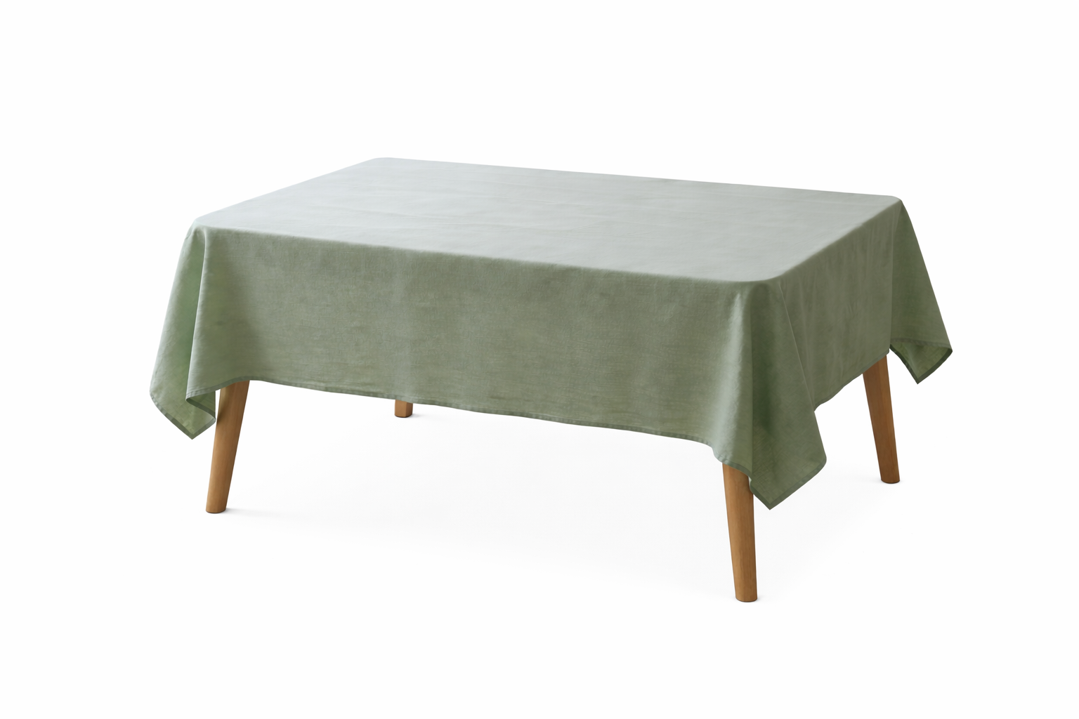 Green Linen Tablecloth – Solid Colour Rectangular Table Cover-NIMSY