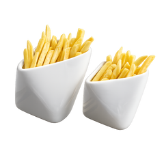 Three-dimensional Folding Potato Chips Cup Household Ceramic