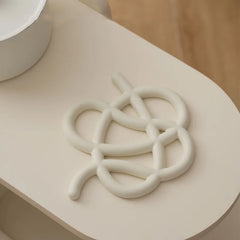 Irregular Ceramic Tableware Mat – 18x15cm Dining Table Mat-NIMSY
