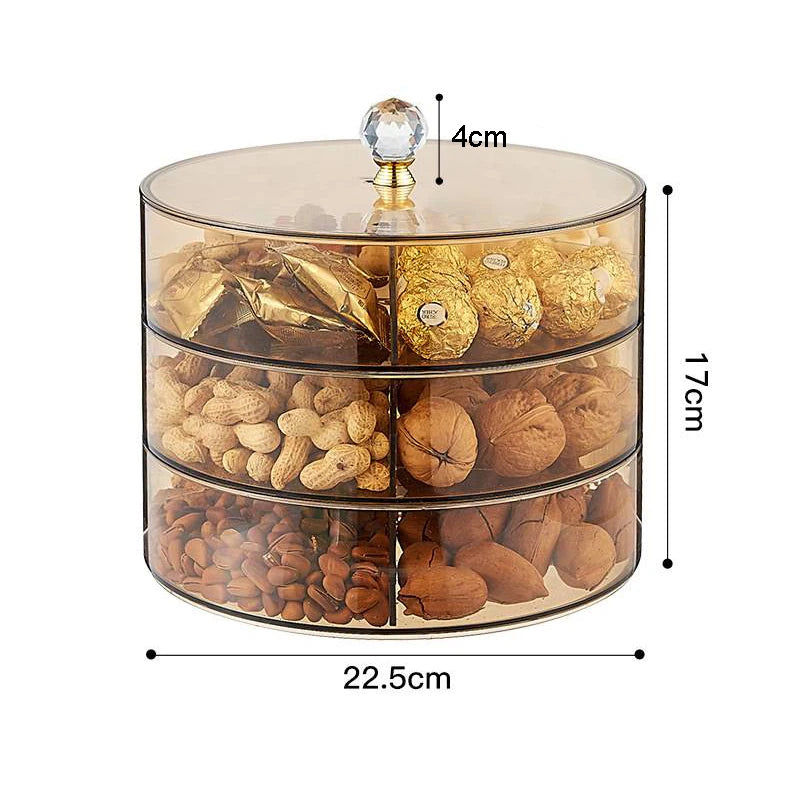 Plastic Fruit Trays Multi Grid Nuts 