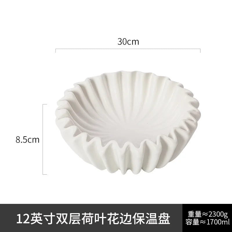 Wave Edge Ceramic Plate 