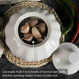 Creative Garlic Shaped Ceramic Storage Jar 