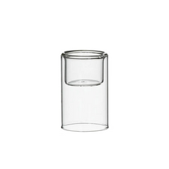 Clear Glass Candle Holder – Countertop Decorative Candle Holder-NIMSY