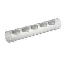 Clear Glass Candle Holder – Countertop Decorative Candle Holder-NIMSY