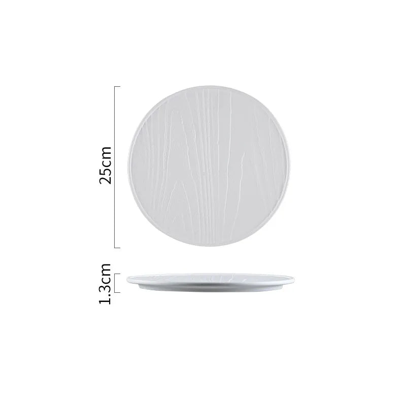 Creative Irregular Texture Ceramic Flat Plate